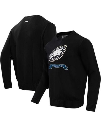 Pro Standard Philadelphia Eagles Prep Knit Sweater - Black