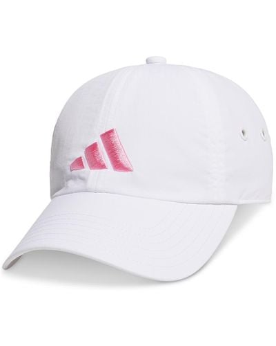 adidas Influencer 3 Relaxed Strapback Adjustable Fit Hat - White