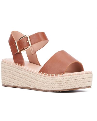 New York & Company Elandra Flatform Espadrille Sandal - Pink