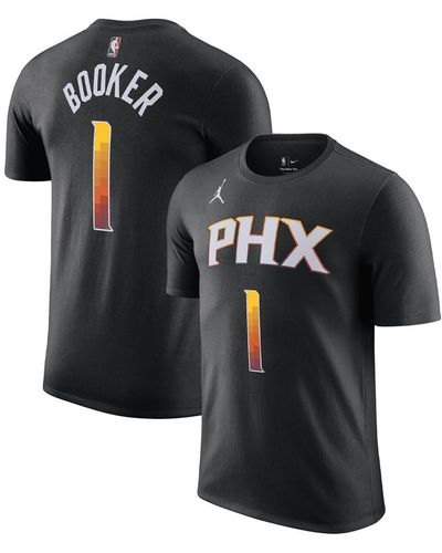 Nike Devin Booker Phoenix Suns 2022/23 Statement Edition Name And Number T-shirt - Black