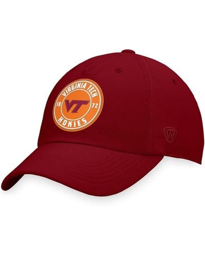Top Of The World Virginia Tech Hokies Region Adjustable Hat - Red