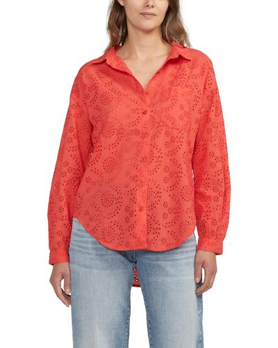 Jag Relaxed Button-down Shirt - Red