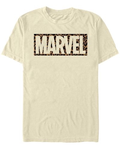 Fifth Sun Marvel Cheetah Short Sleeve Crew T-shirt - Natural