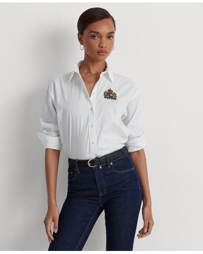 Lauren by Ralph Lauren Shirts for Women | Online Sale up to 60% off | Lyst