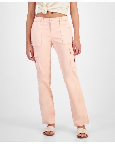 Guess Sexy Straight Mid-rise Cargo Pants - Multicolor