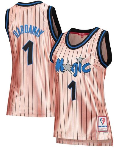 Mitchell & Ness Penny Hardaway Orlando Magic 75th Anniversary Rose Gold 1993 Swingman Jersey - Red