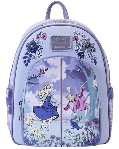 Loungefly Sleeping Beauty 65th Anniversary Mini Backpack - Blue