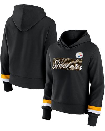 Fanatics Pittsburgh Steelers Over Under Pullover Hoodie - Black