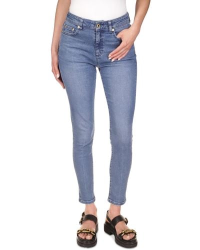 Michael Kors Selma High-rise Straight-leg Skinny Jeans - Blue