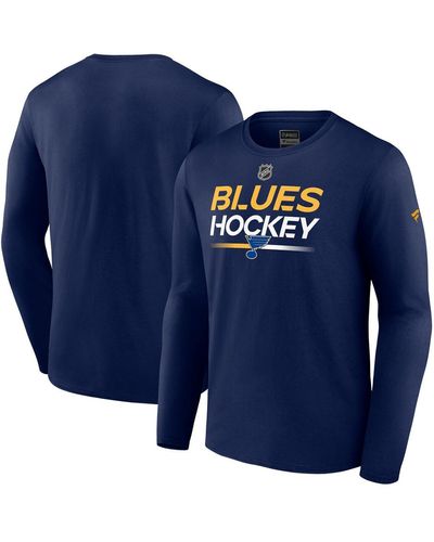 Fanatics Branded Men's St. Louis Blues Authentic Pro Long Sleeve