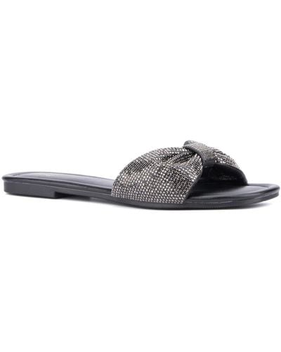 New York & Company Karli Flat Sandal - Black