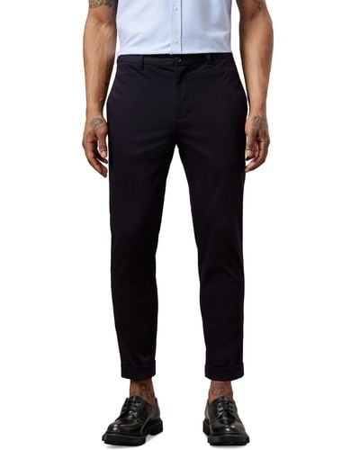 Frank And Oak The Flex Tapered-fit 4-way Stretch Chino Pants - Black
