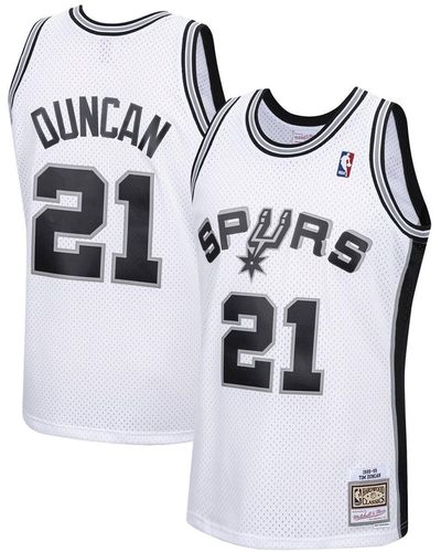 Mitchell & Ness Tim Duncan San Antonio Spurs 1998-99 Hardwood Classics Swingman Jersey - White