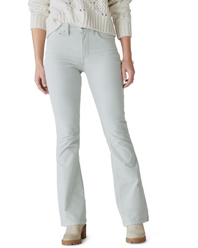 Lucky Brand High Rise Corduroy Stevie Flare Pants - Blue