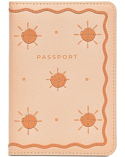 Radley Sun Flowers Passport Cover - Natural