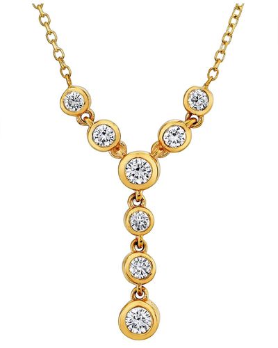 Sirena Energy Diamond Lariat Necklace (1/4 Ct. T.w. - Metallic