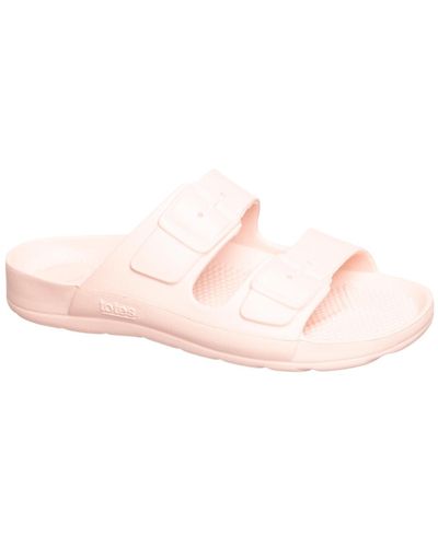 Totes Everywear Double Buckle Slides - Pink