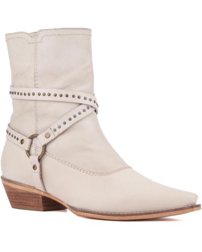 Vintage Foundry Sophia Western Boot - Natural
