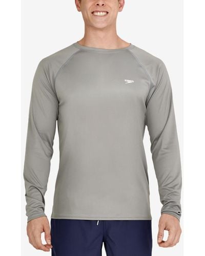 Speedo Long Sleeve Swim T-shirt - Gray