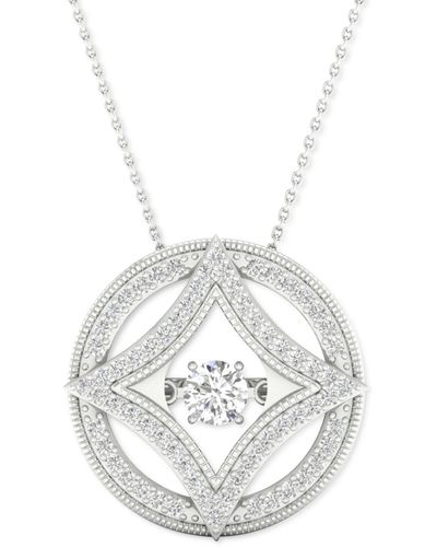 Twinkling Diamond Star Diamond Fashion 18" Pendant Necklace (1/4 Ct. T.w. - White