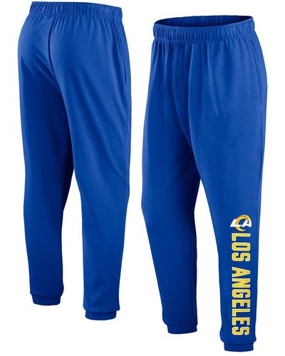 Fanatics Los Angeles Rams Chop Block Fleece Sweatpants - Blue