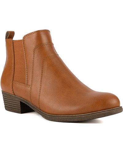 Sugar Trixy Ankle Booties - Brown