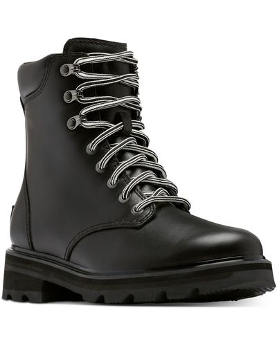 Sorel Lennox Lace-up Boots - Black