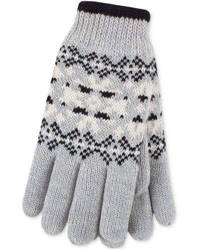 Heat Holders Judith Fair Isle Gloves - Gray