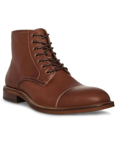 Steve Madden Hodge Lace-up Boots - Brown