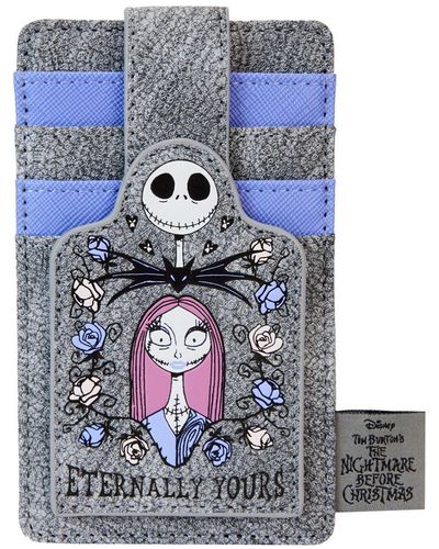 Loungefly The Nightmare Before Christmas Jack And Sally Eternally Yours Cardholder - Blue