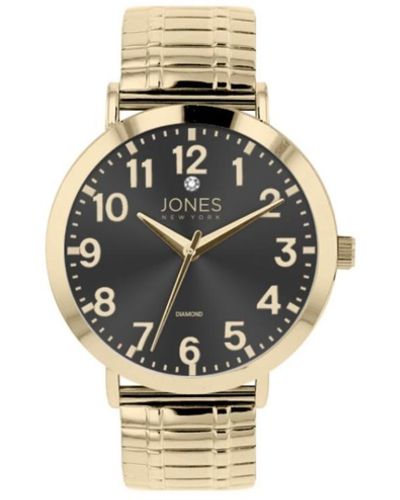 Jones New York Shiny Gold-tone Metal Bracelet Watch 42mm - Metallic