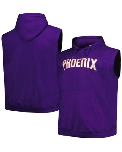Fanatics Phoenix Suns Big And Tall Jersey Muscle Pullover Hoodie - Purple