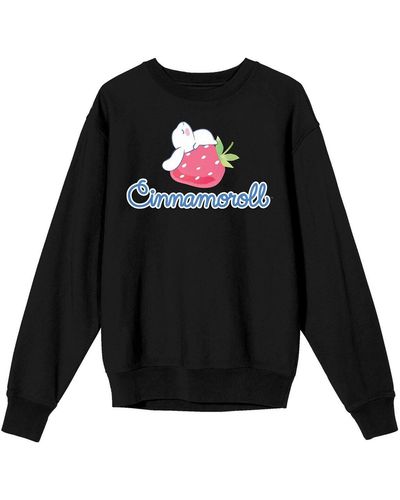 Bioworld And Hello Kitty & Friends Cinnamoroll Pullover Sweatshirt - Black