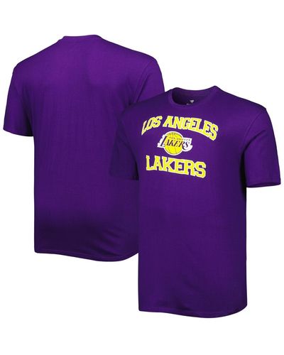 Profile Los Angeles Lakers Big And Tall Heart & Soul T-shirt - Purple