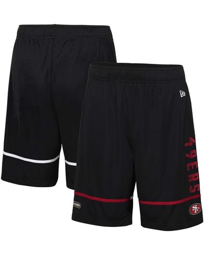 KTZ San Francisco 49ers Combine Authentic Rusher Training Shorts - Black