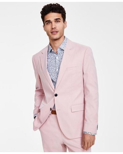 HUGO Boss Modern Fit Suit Jacket - Pink