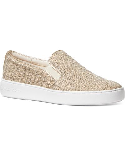 Michael Kors Keaton Slip On Fitness Lifestyle Casual And Fashion Sneakers - White