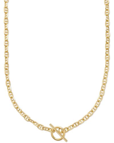 Macy's Mariner Link Chain 18" toggle Necklace - Metallic