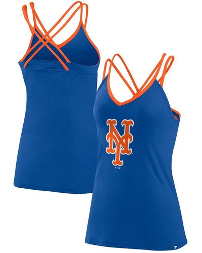 New York Mets Girl Leggings And Criss Cross Tank Top For Women