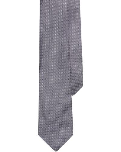 Polo Ralph Lauren Pin Dot Silk Tie - Gray