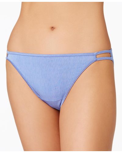 Vanity Fair Illumination String Bikini Underwear 18108 - Blue