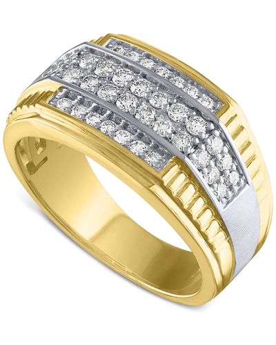 Macy's Diamond Horizontal Cluster Ring (3/4 Ct. T.w. - Metallic