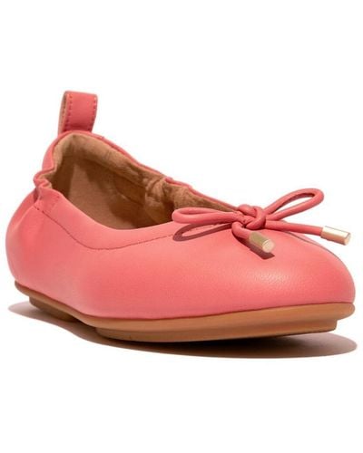 Fitflop Allegro Bow Leather Ballet - Pink