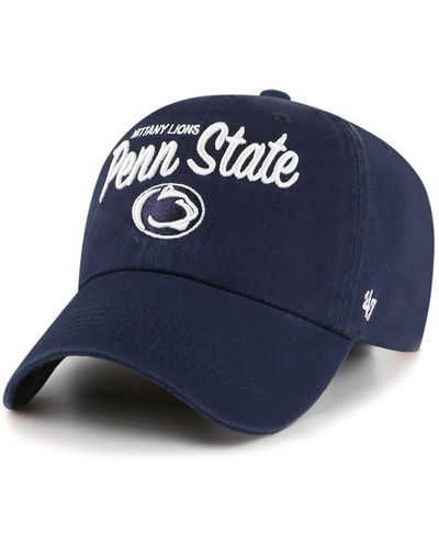 '47 Penn State Nittany Lions Phoebe Clean Up Adjustable Hat - Blue