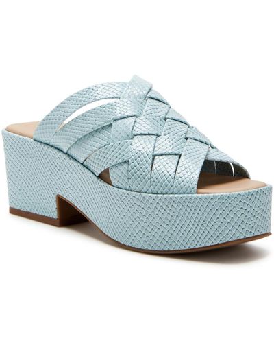 Katy Perry The Busy Bee Criss Cross Slide Sandal - Blue