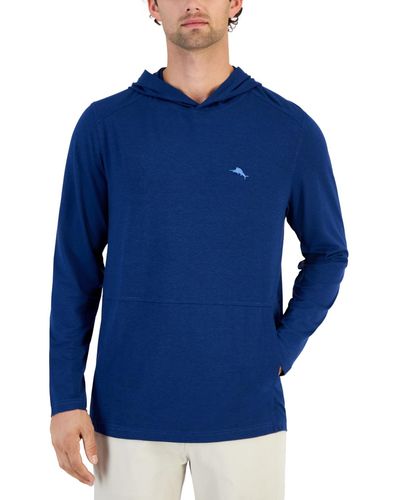 Tommy Bahama Pacific Shores Long Sleeve Marlin Logo Hoodie - Blue