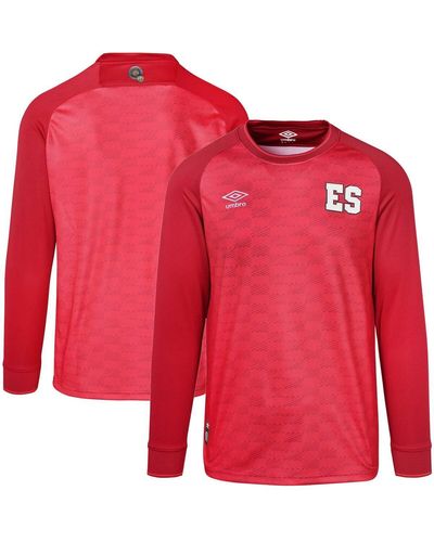 Umbro El Salvador National Team 2023/24 Replica Long Sleeve Jersey - Red
