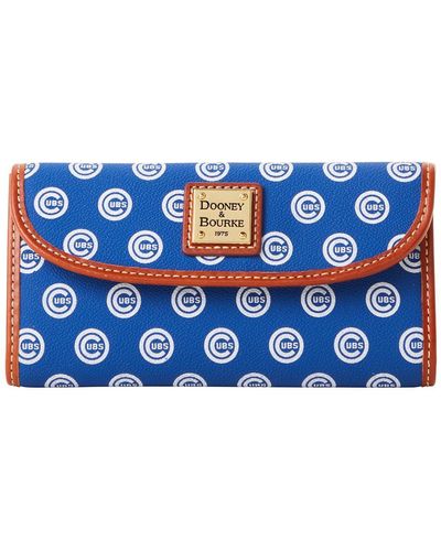 Dooney & Bourke Chicago Cubs Signature Continental Clutch - Blue