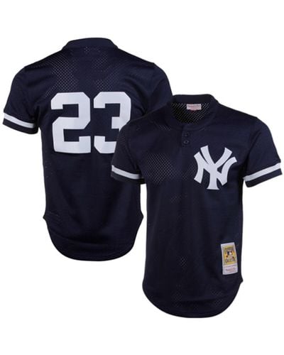 Mitchell & Ness Don Mattingly New York Yankees 1995 Authentic Cooperstown Collection Mesh Batting Practice Jersey - Blue