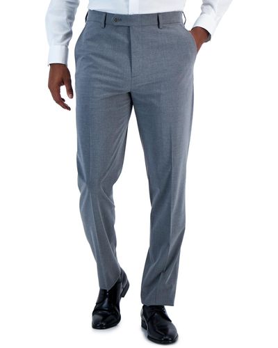 Vince Camuto Slim Fit Spandex Super-stretch Suit Separates Pants - Blue